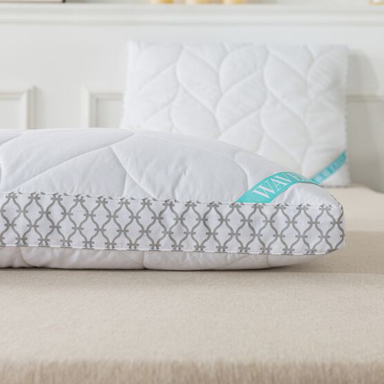 Antimicrobial Quilted Nano Feather Gusseted Pillow Bed Pillow, , alternate image number null