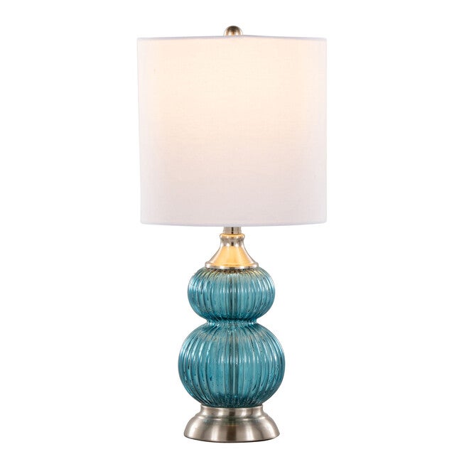 Belle 20 inches Glass Accent Lamp - Set Of 2, , alternate image number null