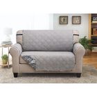 Printed Reversible Quilted Love Seat Protector, , alternate image number null