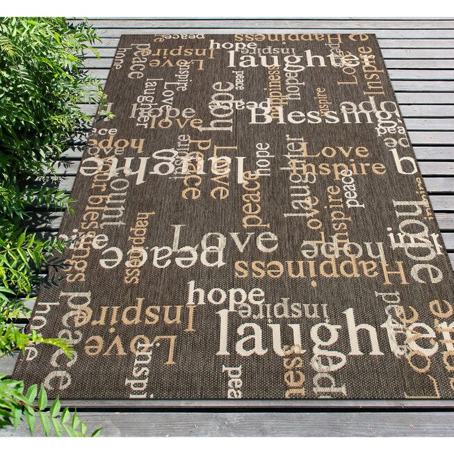 Liora Manne Portofino Sentiments Indoor/Outdoor Rug, , on-hover image number 1