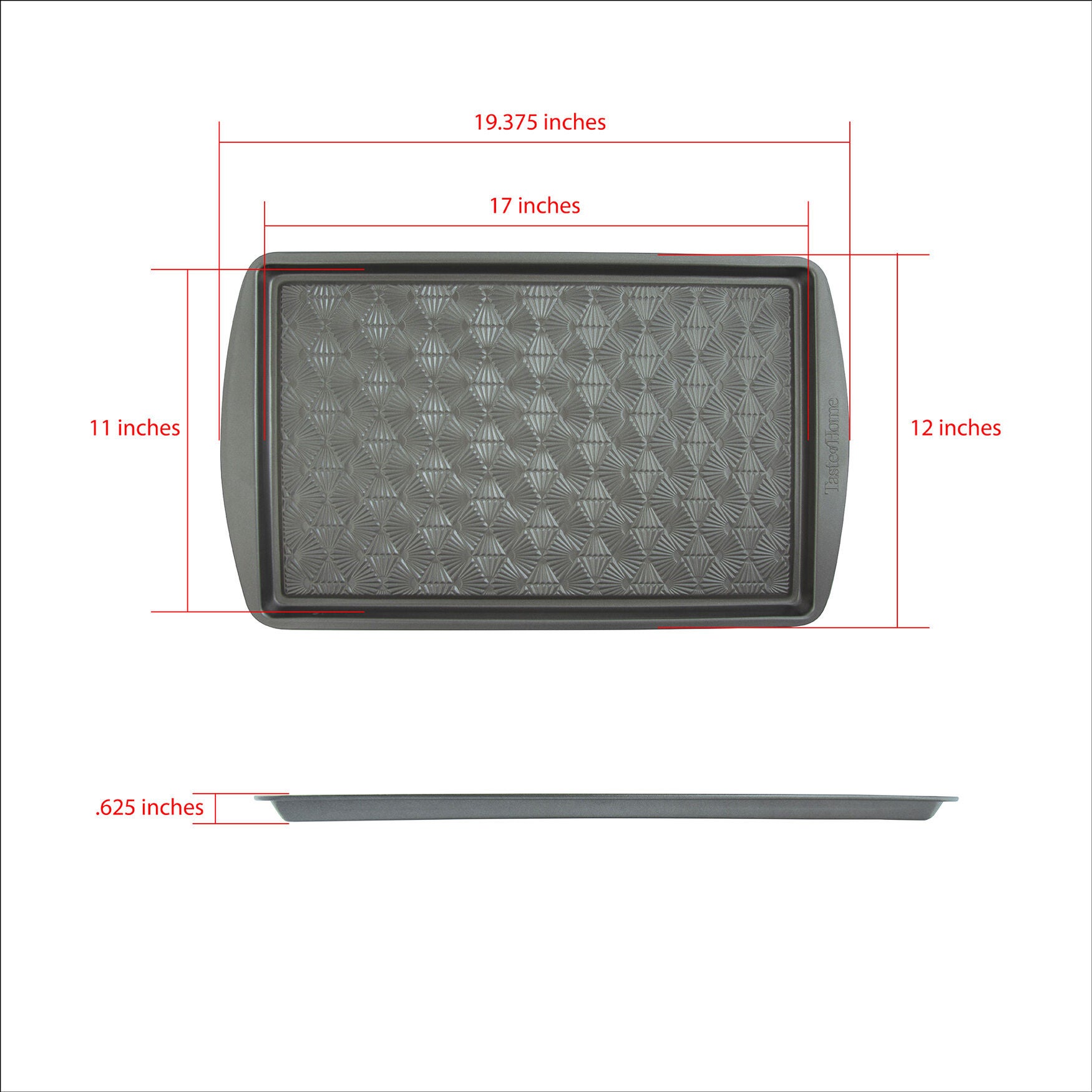 17 X 11 Inch Non Stick Metal Baking Sheet, , alternate image number 3