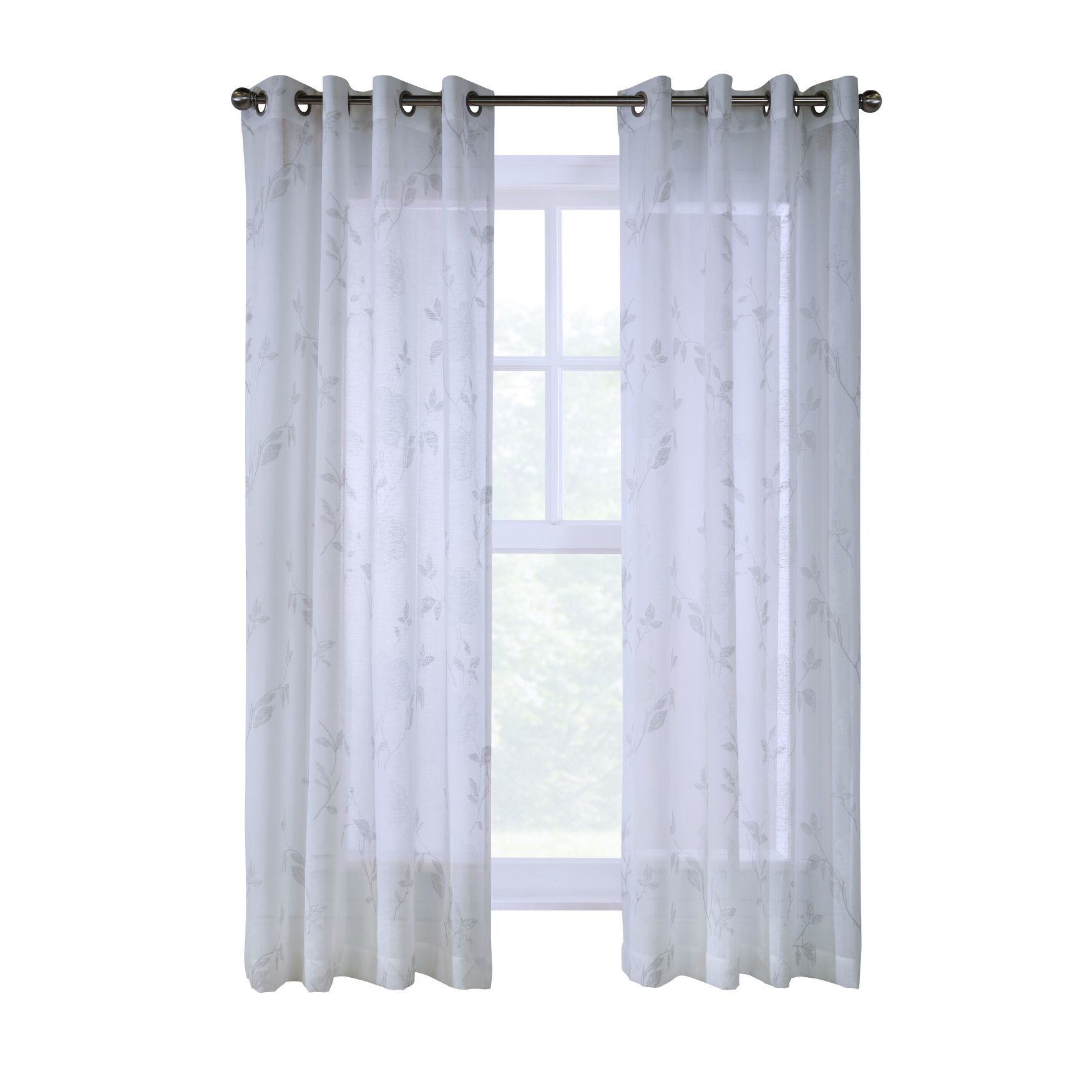 Triston Light Filtering Grommet Curtain Panel, , alternate image number 4