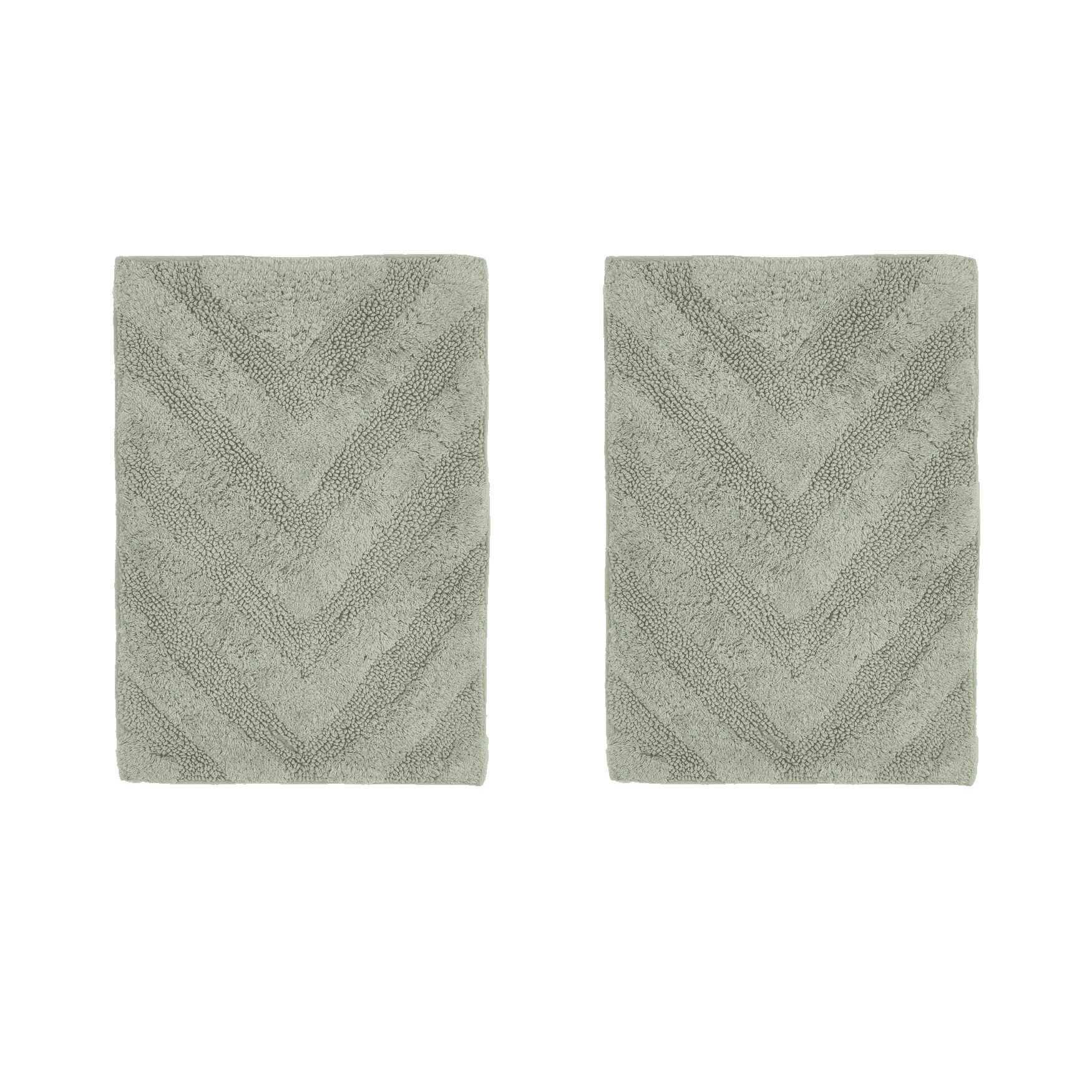 Hugo Collection 100% Cotton 2 Piece (17 inches X 24 inches | 17 inches X 24 inches) Bath Rug Set, SAGE, hi-res image number 0