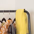 Corner Garment Rack, Matte Black with Wood Grain Laminate Top, , alternate image number 2