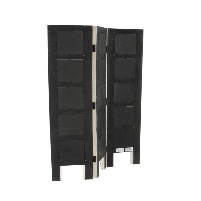 White Wood Farmhouse Room Divider Screen, 51 inches x 1 inches x 27 inches, , alternate image number 2