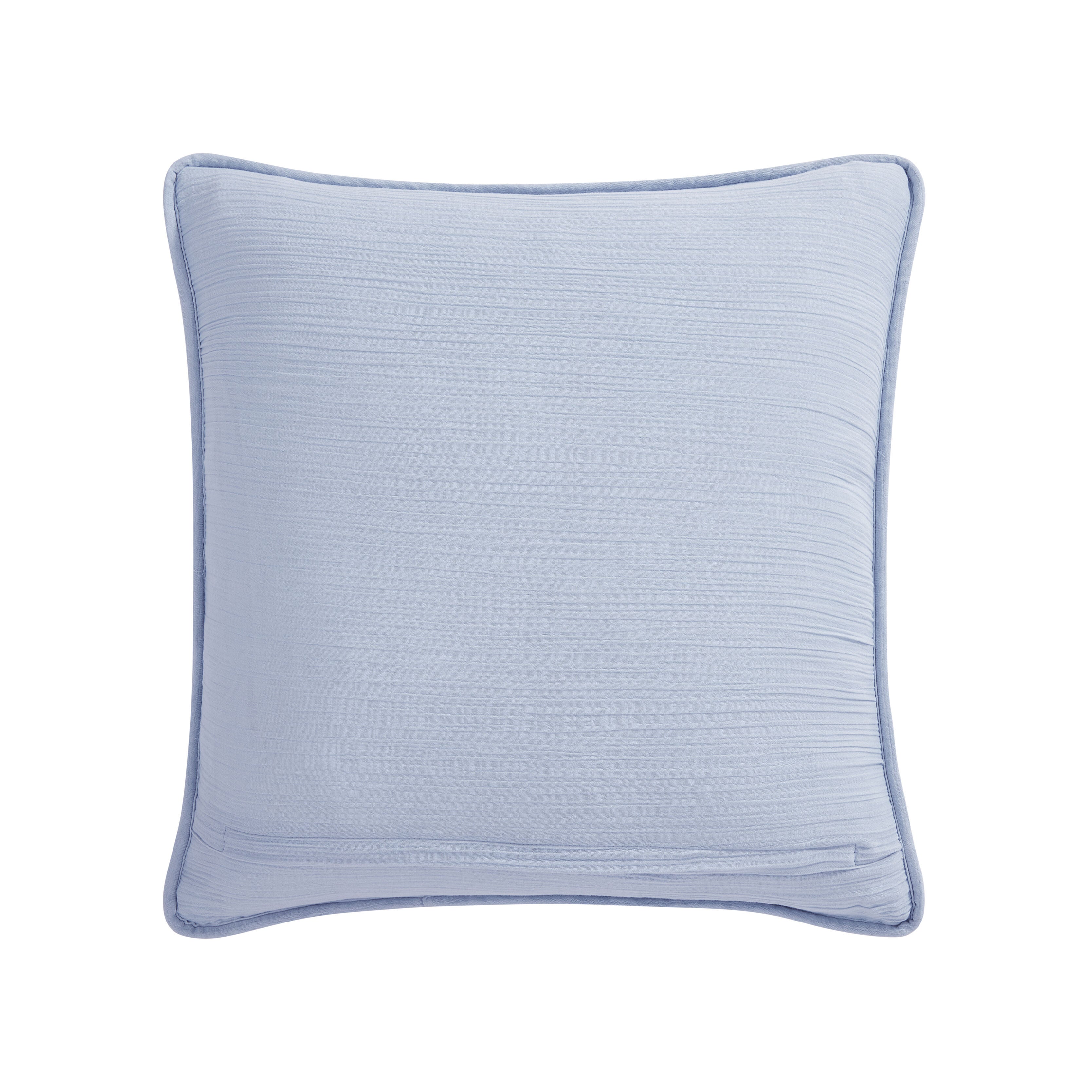 COVE 20 inches SQUARE QUILTED DECORATIVE THROW PILLOW, BLUE, alternate image number 2