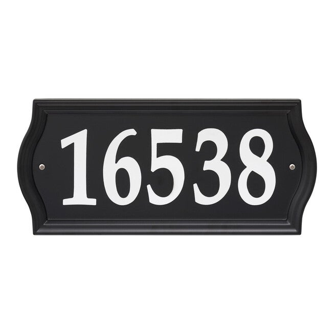 Nite Bright Ashland Reflective Address Numbers Sign, BLACK, hi-res image number 0
