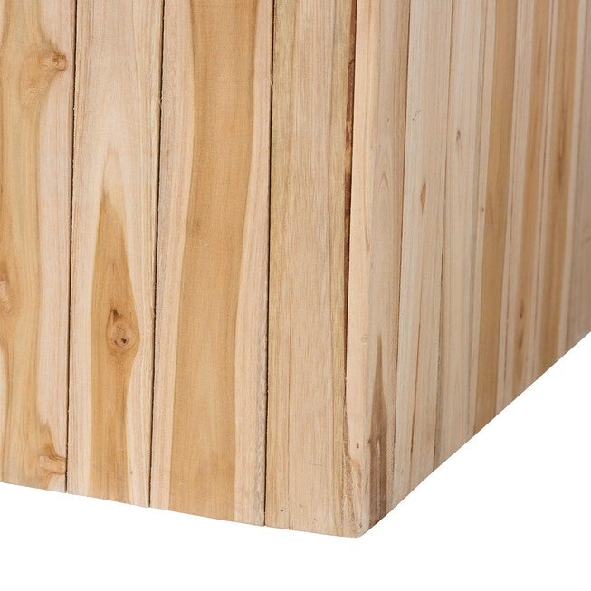 Grayson Bohemian Natural Teak Wood Coffee Table with Unique Repurposed Wood Logs, NATURAL, alternate image number 6