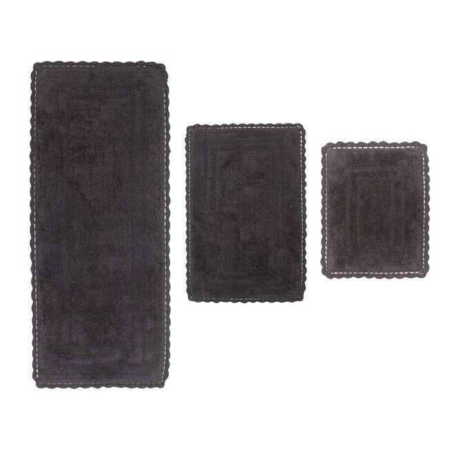 Casual Elegance 3-Pc. Bath Rug Collection, GREY, hi-res image number 0