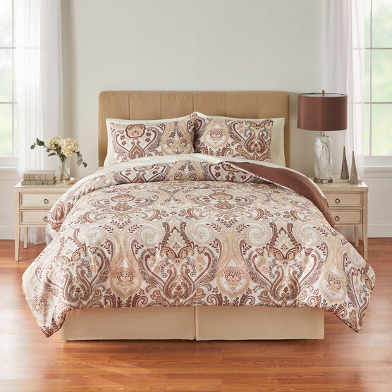 BH Studio 3-Pc. Microfiber Comforter Set, TAUPE, hi-res image number null