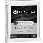 Sealy Charcoal Fresh & Cool Sheet Set, BRIGHT WHITE, hi-res image number null