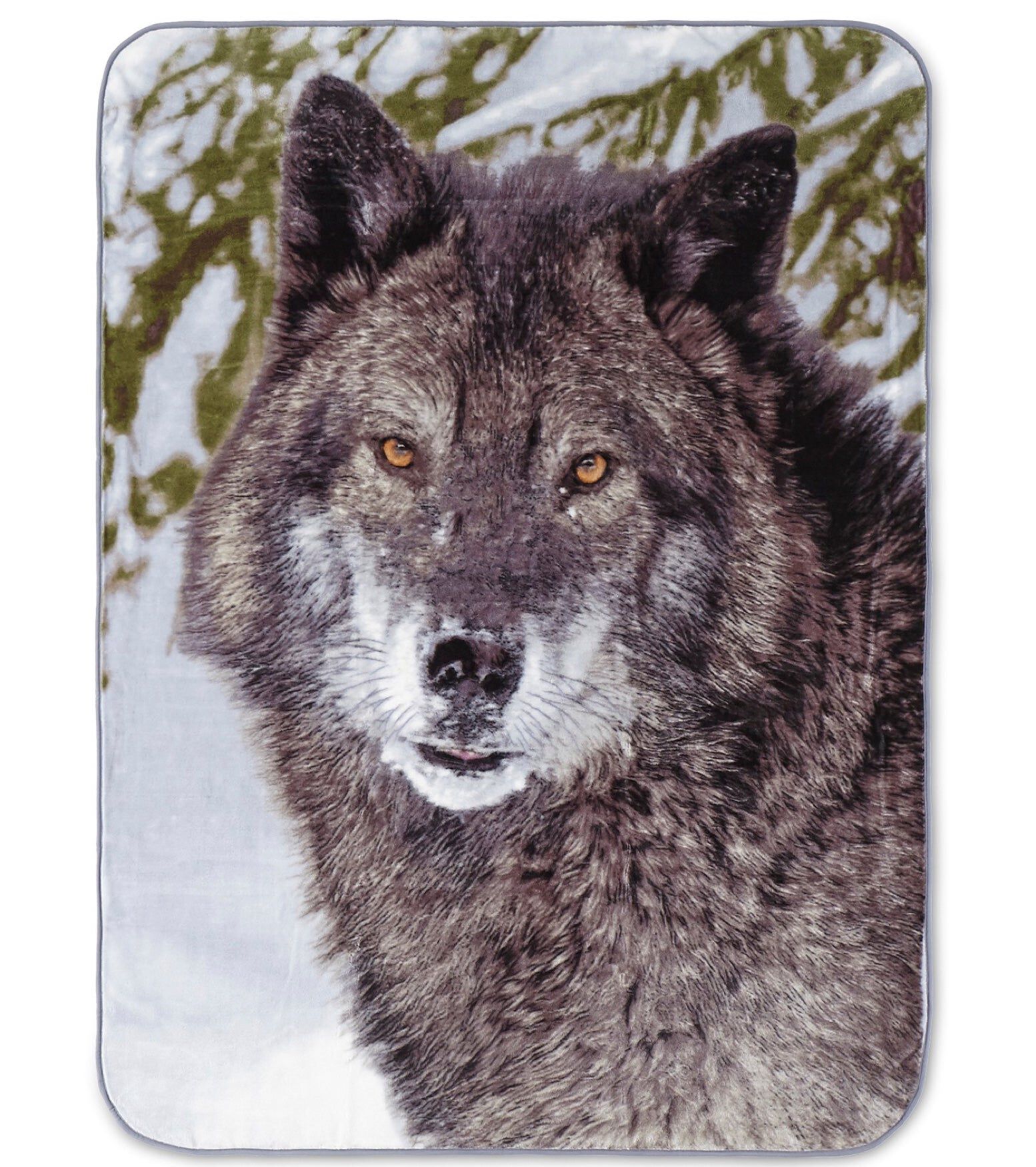 High Pile Oversized Animal Throws, GREY WOLF, hi-res image number 0