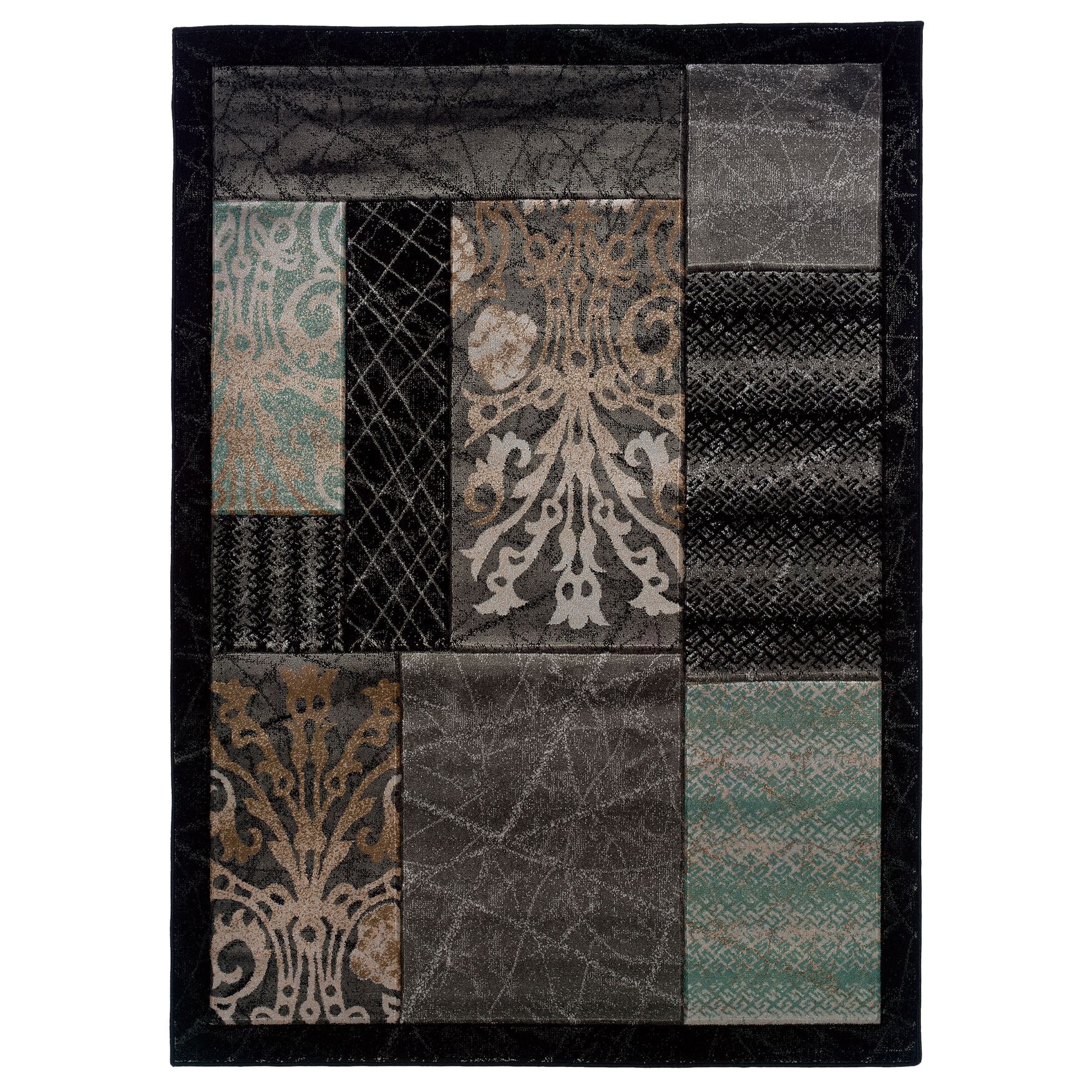 Milan Black/Black Area Rug Collection, , hi-res image number 0