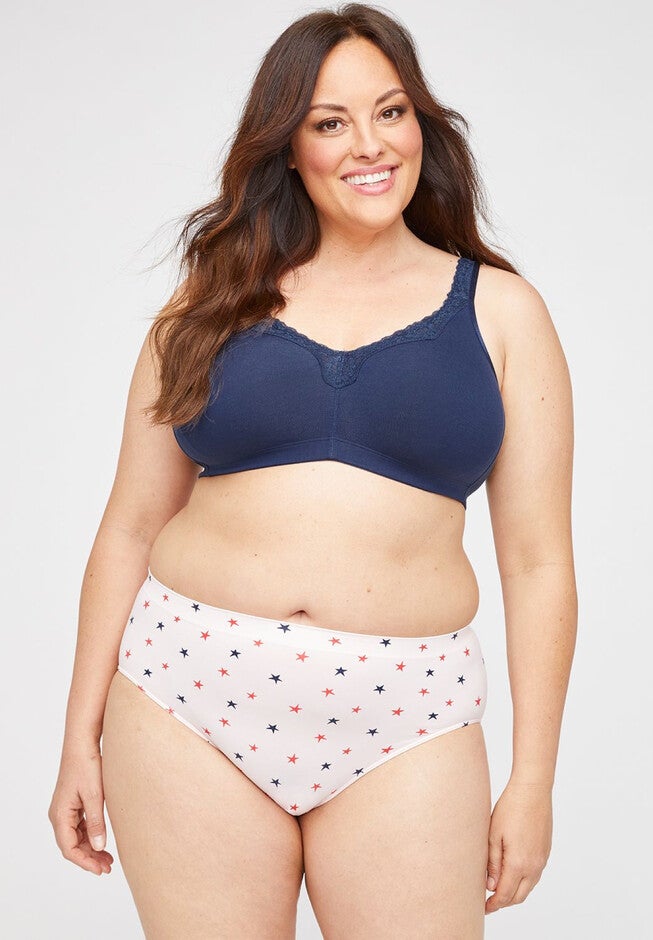 Seamless Hi-Cut Brief Panty, STARS PINK, hi-res image number 0