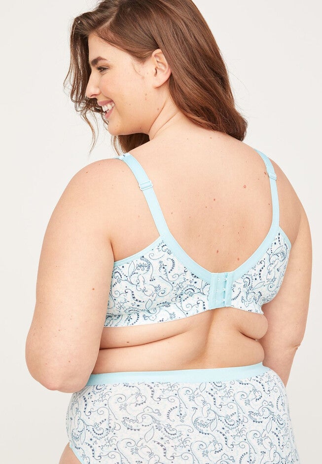 Cotton Comfort No-Wire Bra, , on-hover image number null