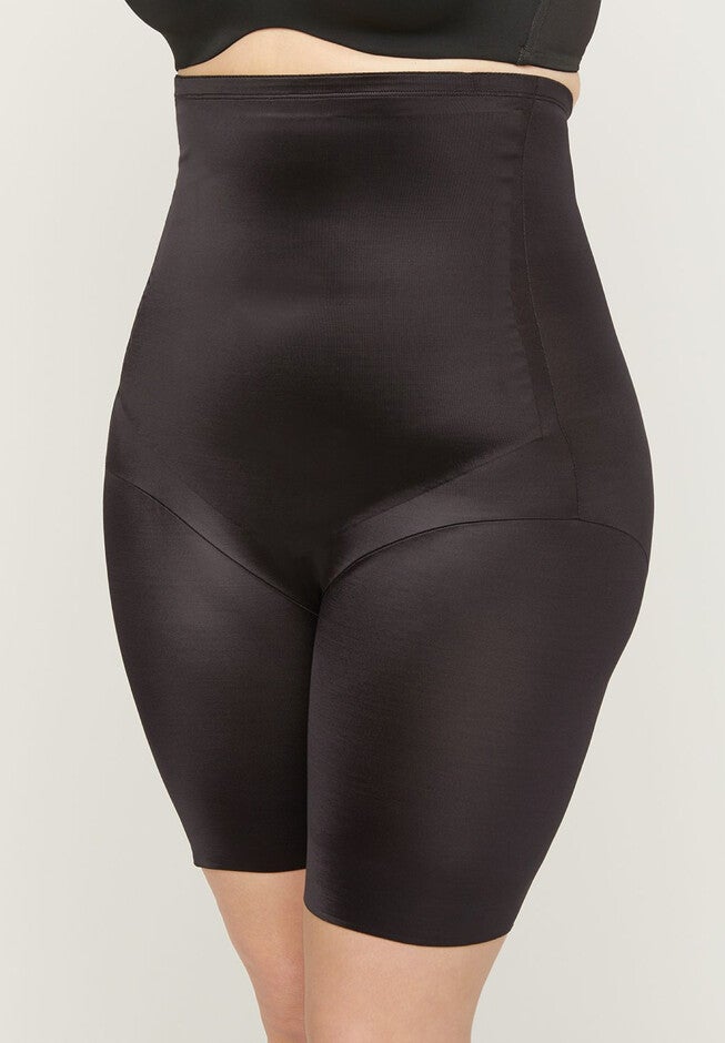 Firm Control Hi-Waist Thigh Shaper, BLACK, hi-res image number null