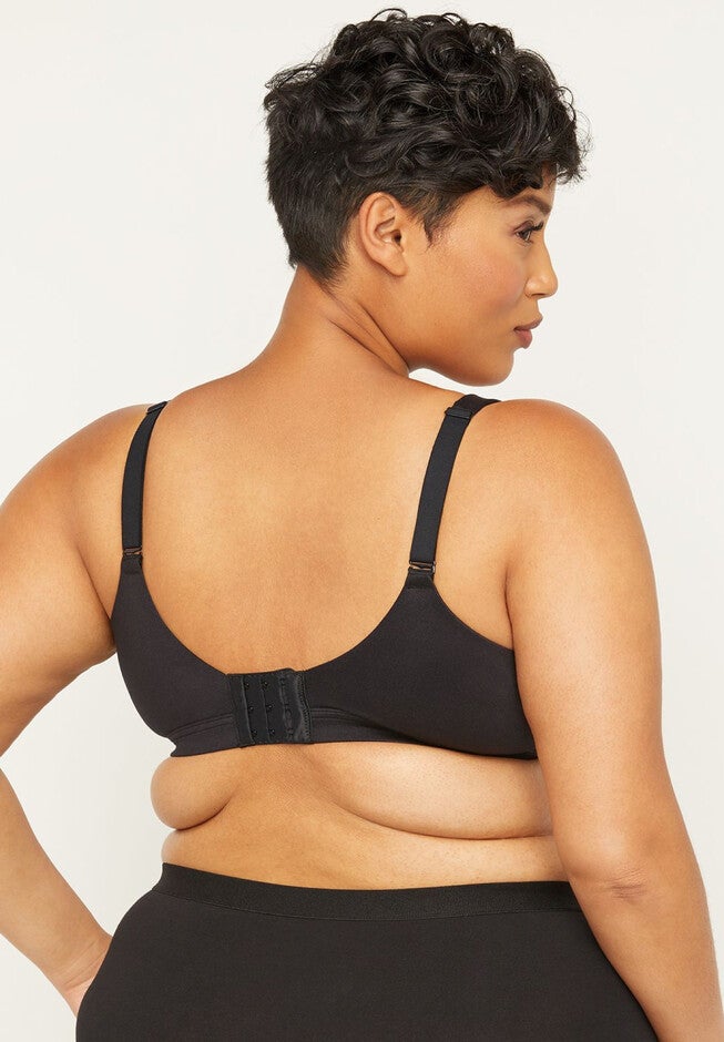 Solid Full-Coverage Smooth No-Wire Bra, , on-hover image number null