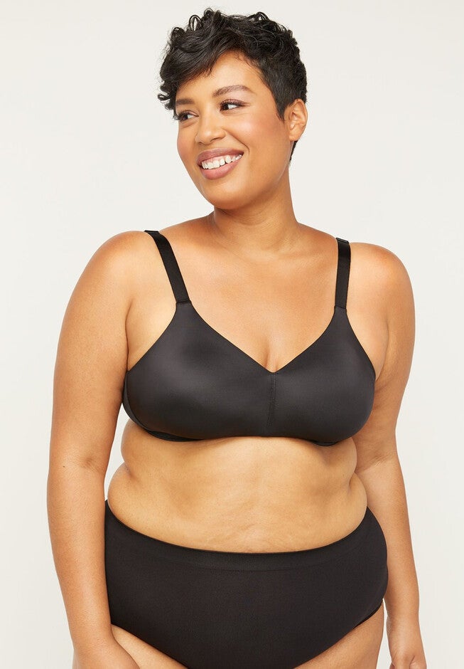 No-Wire Backsmoother Bra, BLACK, hi-res image number null