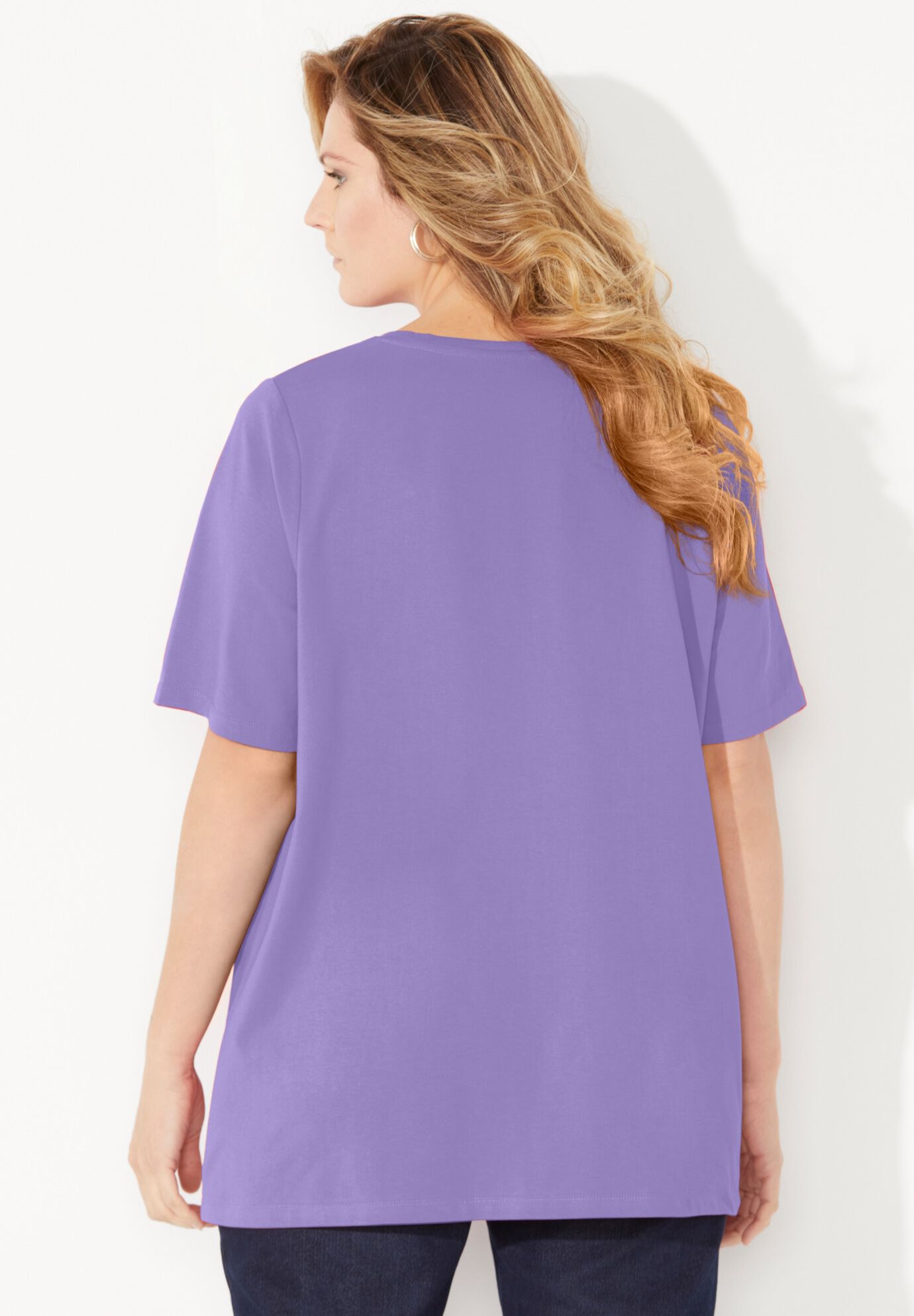 Suprema&reg; Sweetheart Tee, VINTAGE LAVENDER, alternate image number 2