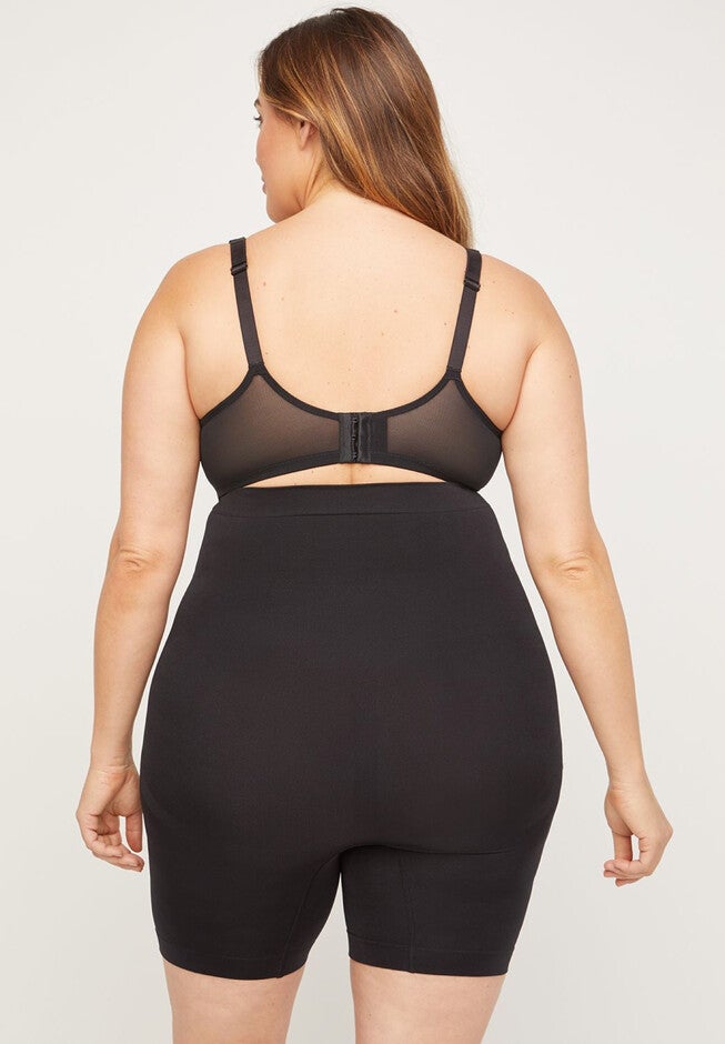 Seamless Hi-Waist Thigh Shaper, , on-hover image number null