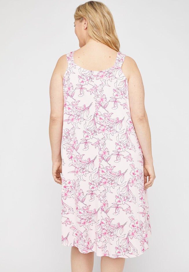 Hibiscus Bliss Sleep Gown, , on-hover image number 1