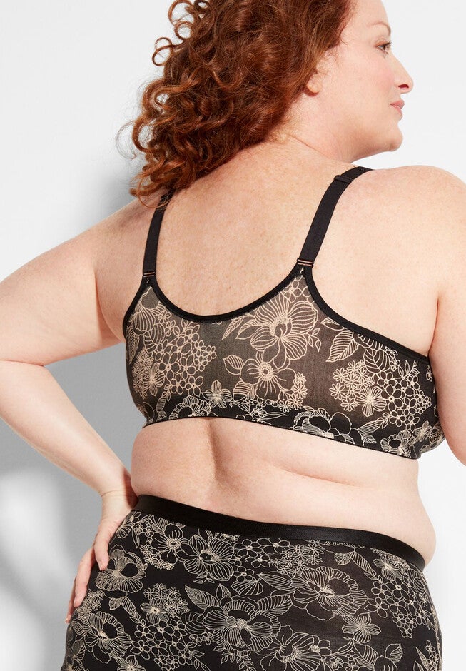 Cotton Comfort Front-Close No-Wire Bra, , on-hover image number null