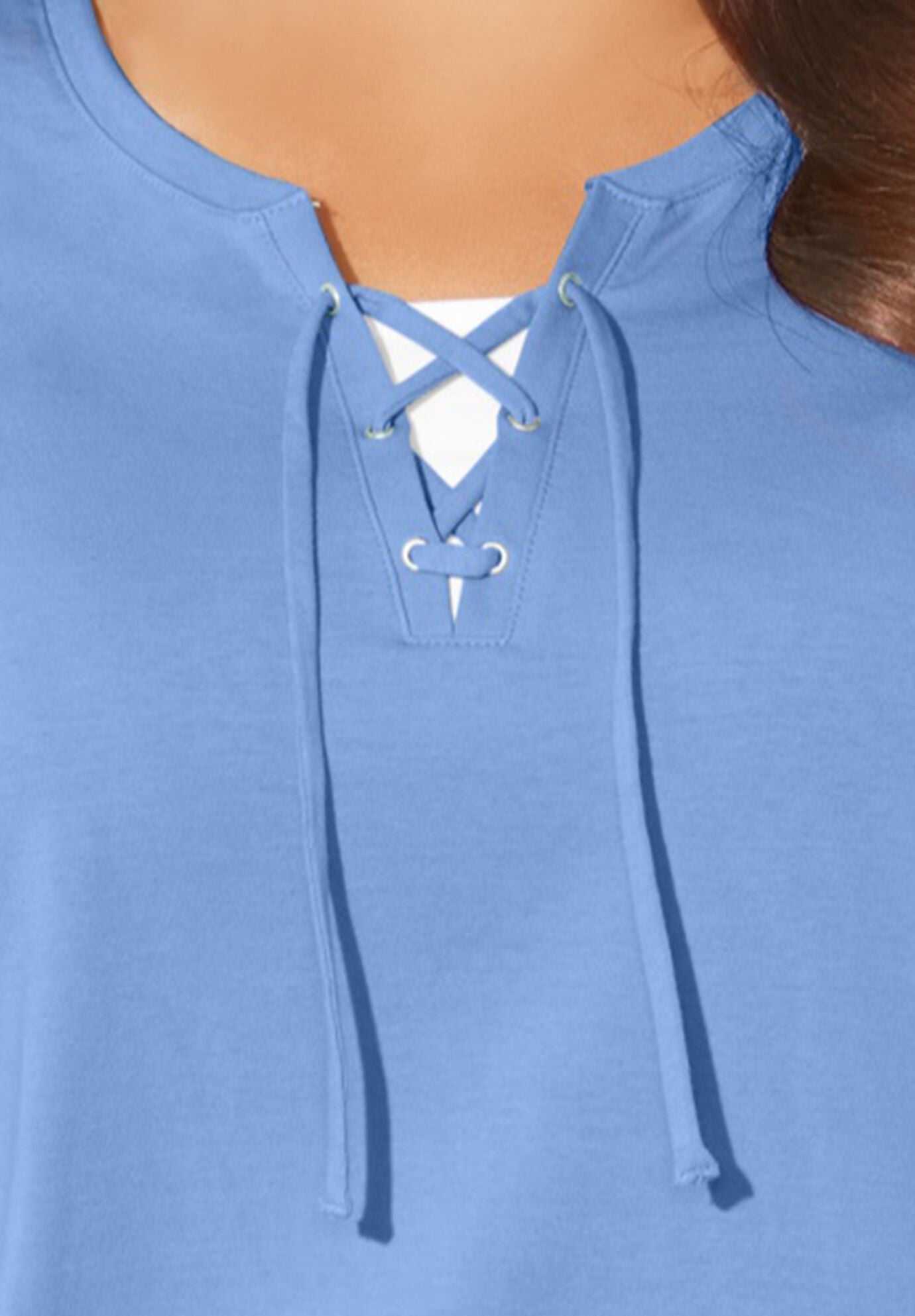 Suprema&reg; Lace-Up Tee, , alternate image number 2