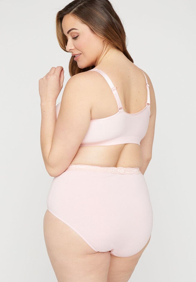 Front-Close No-Wire Cotton Comfort Bra, , on-hover image number null