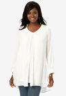 Flyaway V-Neck Tunic, WHITE, hi-res image number null