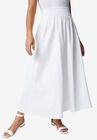 Chambray Maxi Skirt, WHITE, hi-res image number null