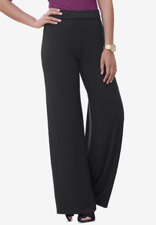 Everyday Stretch Knit Wide Leg Pant