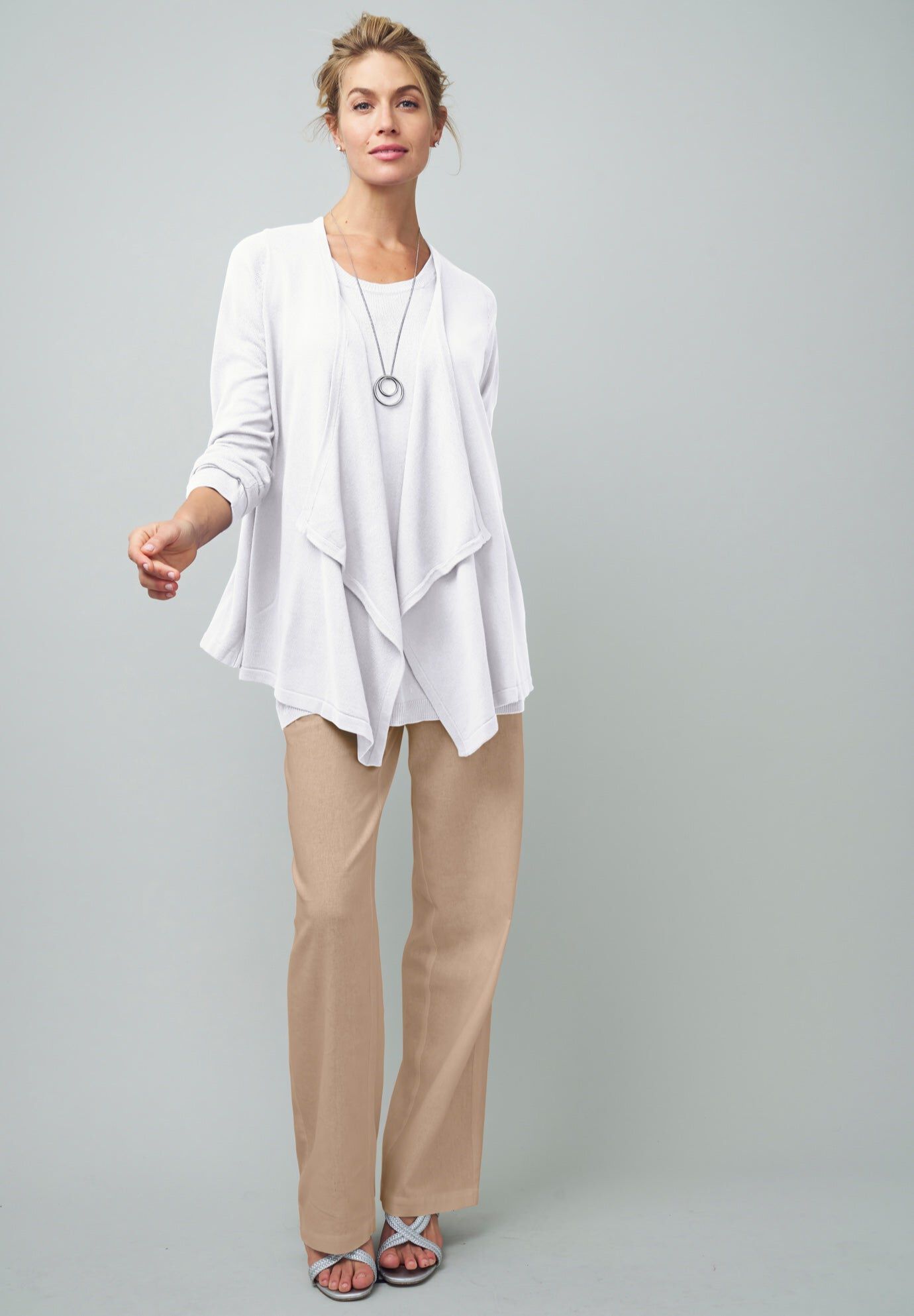 Flyaway Cardigan, WHITE, hi-res image number 0
