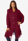 Fringe Cardigan, RICH BURGUNDY, hi-res image number null