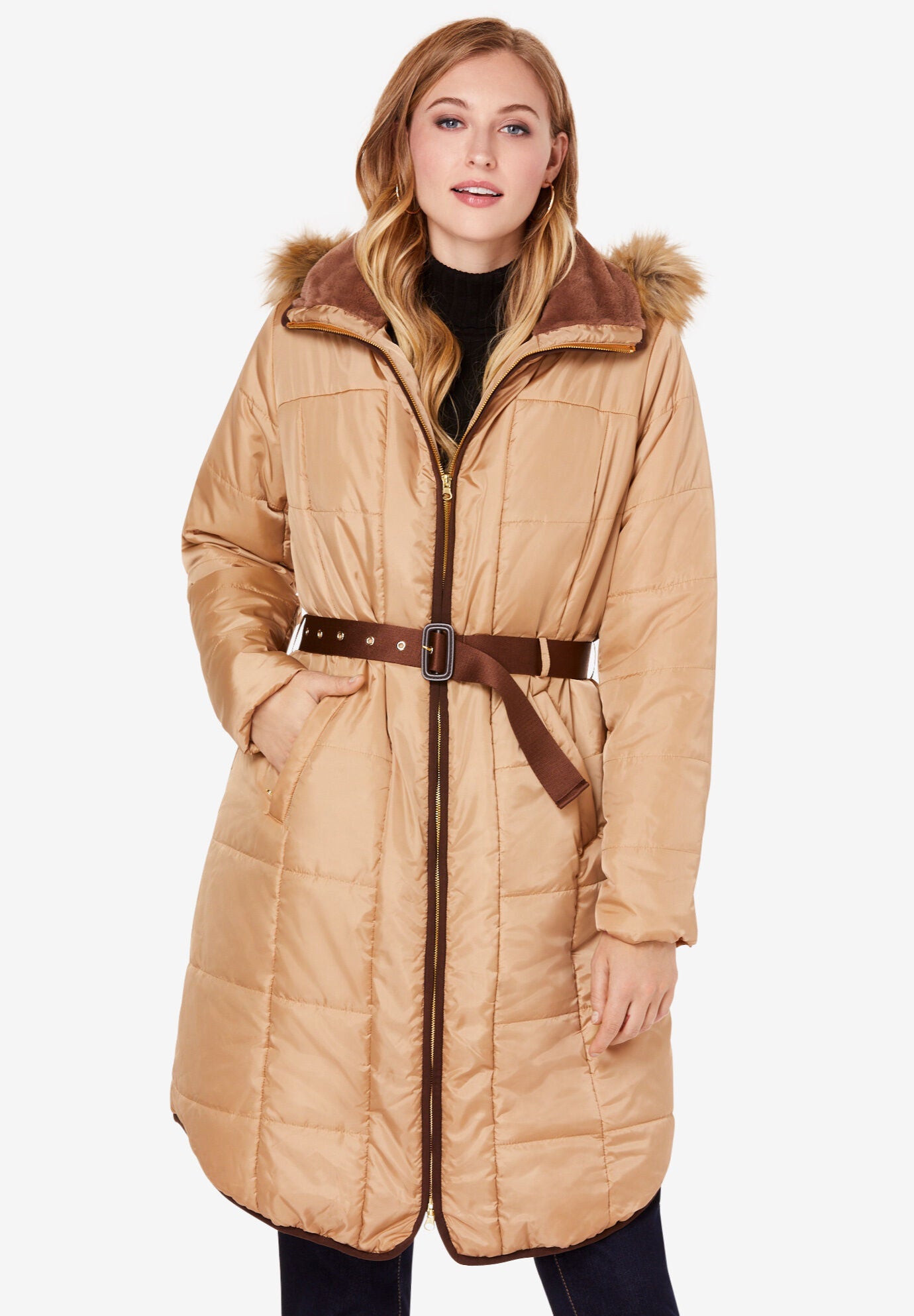 ellos puffer coat