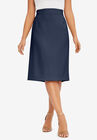 Tummy Control Bi-Stretch Pencil Skirt, NAVY, hi-res image number null