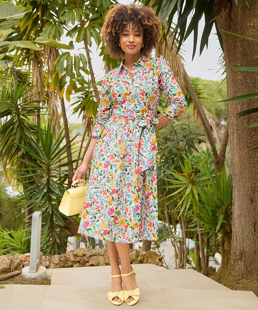 Cotton Midi Shirtdress