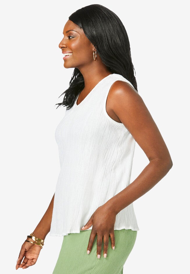 A-Line Gauze Tank, , alternate image number 2