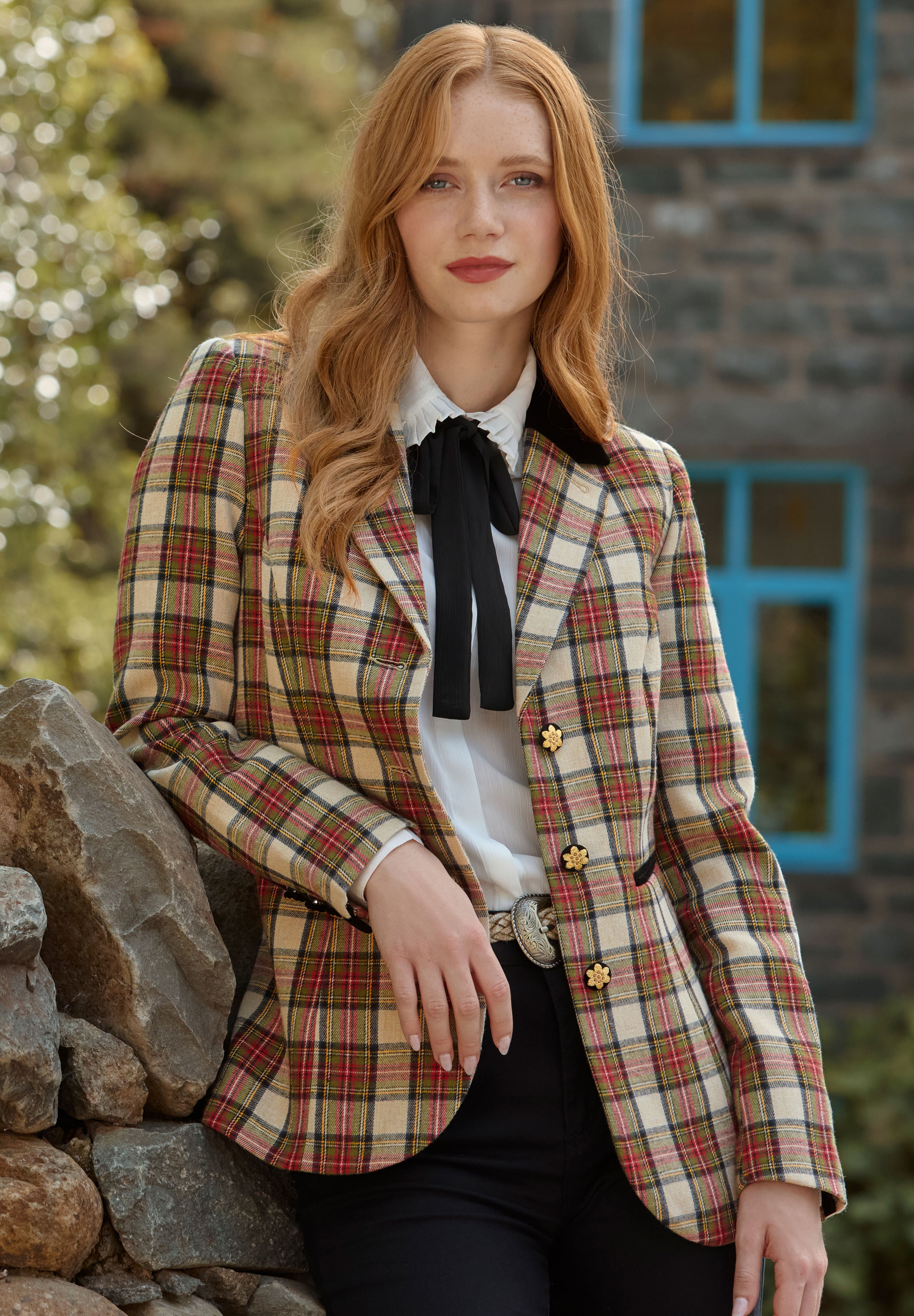 Holiday Plaid Blazer