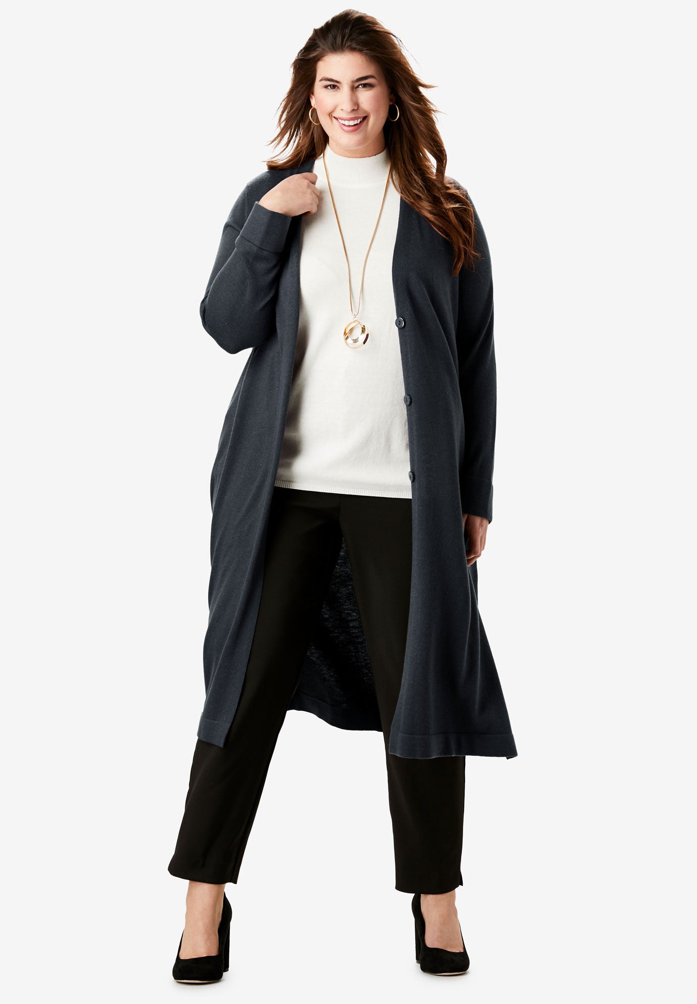 plus size duster sweater