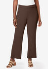 Gauze Side-Button Trouser, CHOCOLATE, hi-res image number null