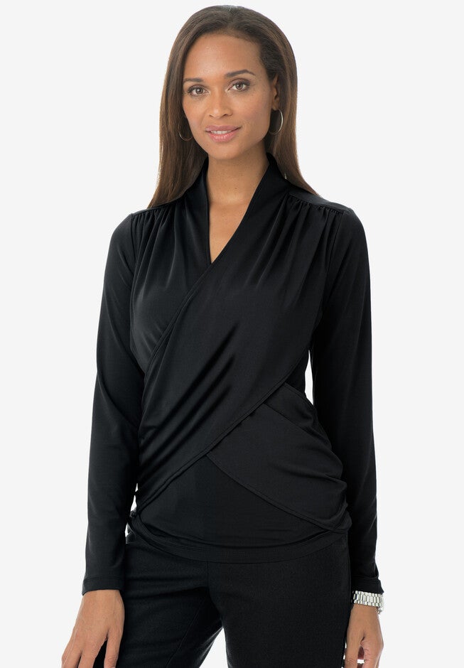 Drape Over Top, BLACK, hi-res image number null