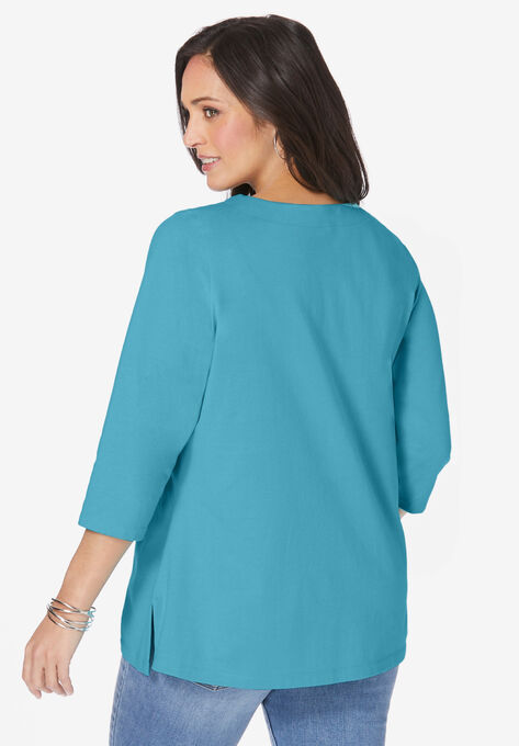 Notch Neck Tunic, , on-hover image number null