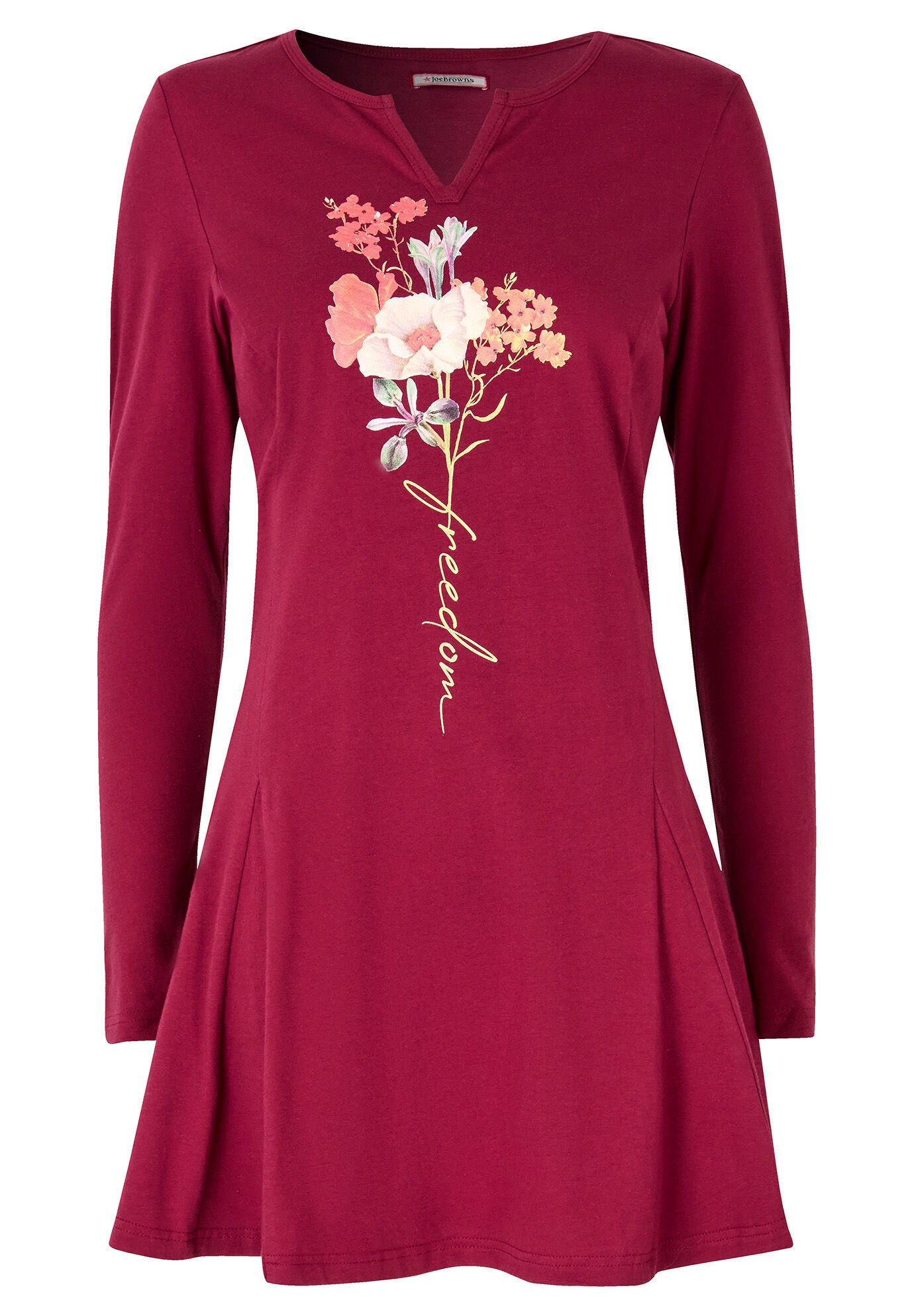 Stretch Knit Pleat Tunic, FREEDOM FLOWER, alternate image number 3