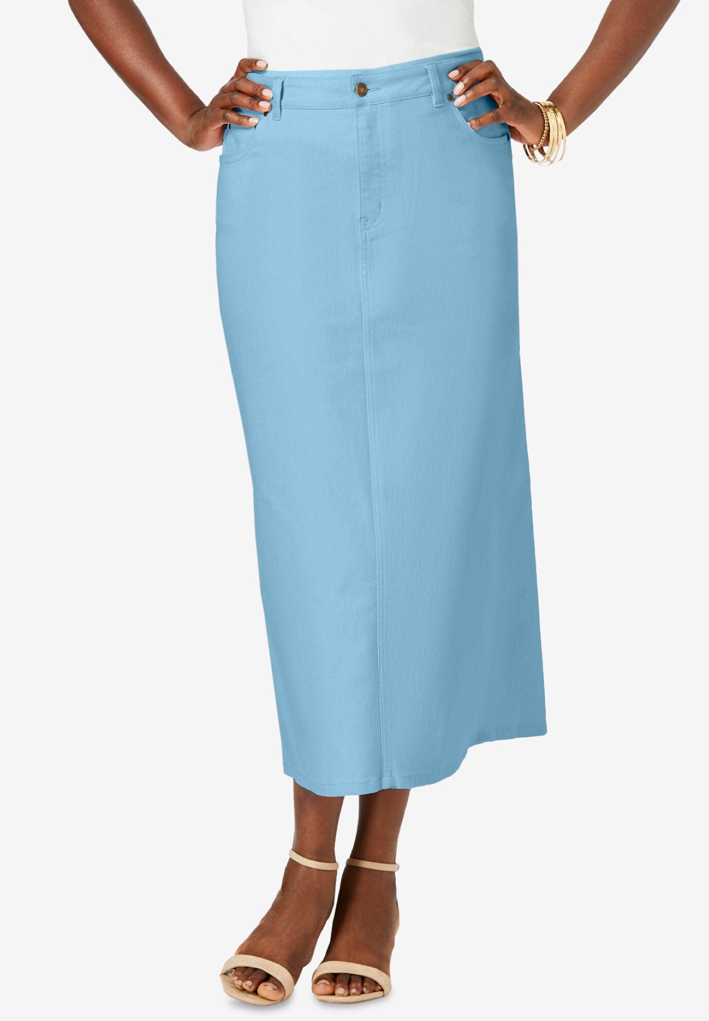 True Fit Denim Skirt | Ellos