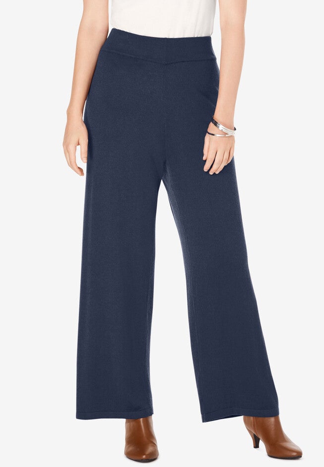 Wide Leg Pant, NAVY, hi-res image number 0