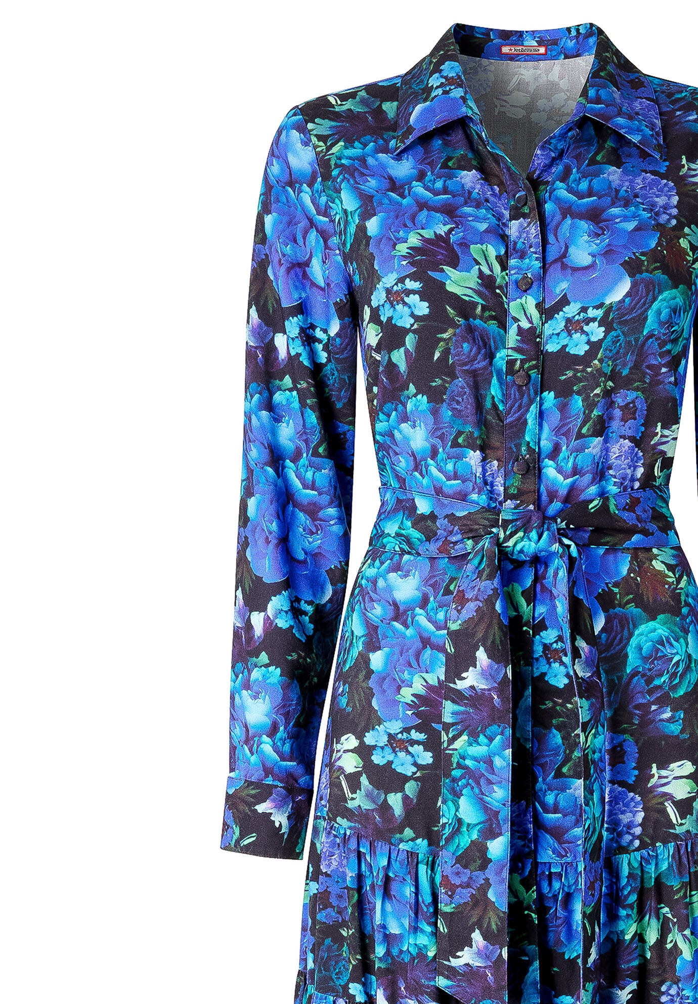 Garden Maxi Shirtdress, SAPPHIRE POPPY FLORAL, alternate image number 3
