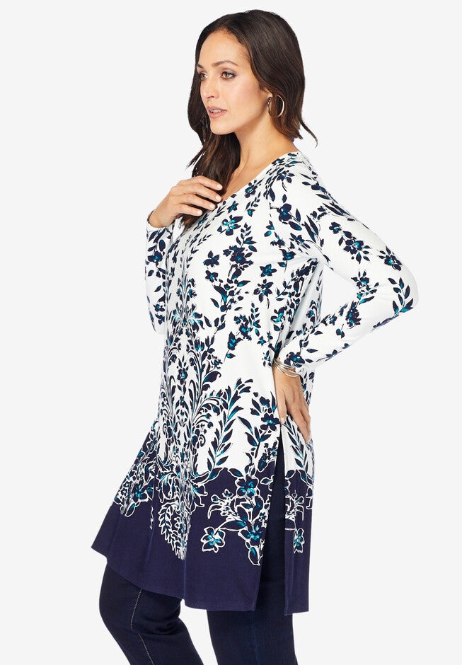 Side-Slit Tunic, , alternate image number 2