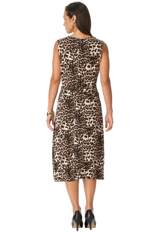 Sleeveless Wrap Dress, , on-hover image number 1
