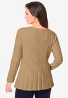 Chevron Fit & Flare Sweater, , on-hover image number null