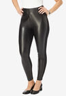 Faux Leather Leggings, BLACK, hi-res image number null